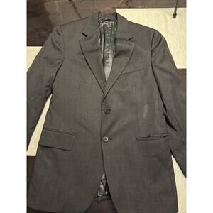 Brooks Brothers Two Button Blazer Gray Charcoal Wool Men Size 38S